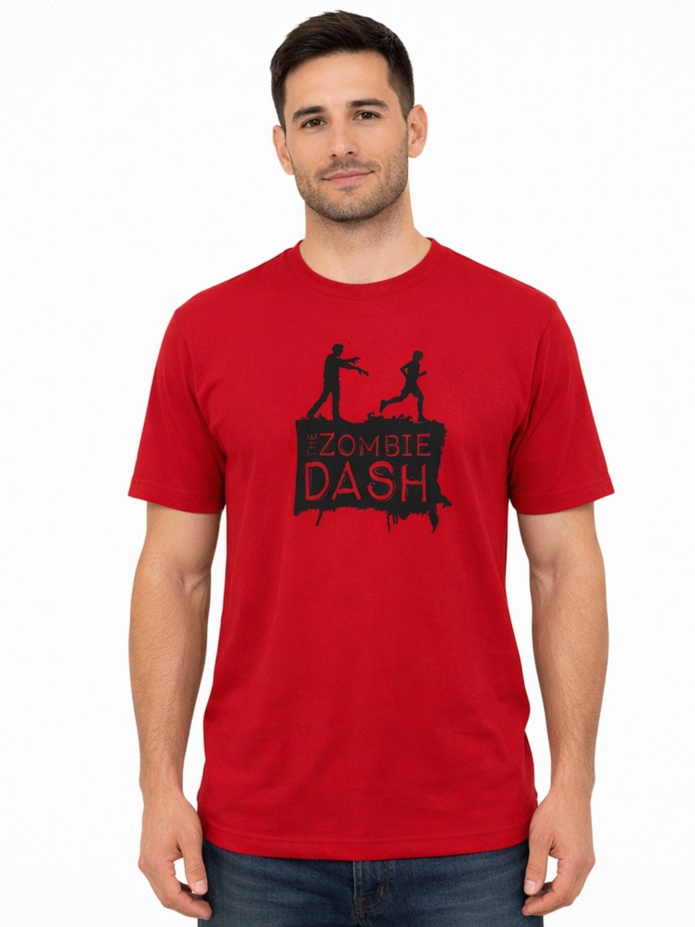 The Zombie Dash Graphic Tee - Red